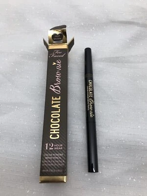 Too Faced Chocolate Brow-nie 12 Hour Wear Cocoa Powder Brow Pencil DEEP BROWN   - Image 1 of 4
