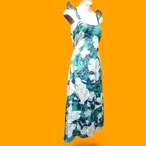 ANTHROPOLOGIE Roberta Roller Rabbit NEW tropical summer sun dress 2 XS midi 2E - Picture 1 of 6