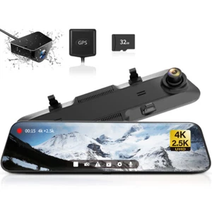 WOLFBOX G900 Front and Rear Mirror Camera With Super Night Vision Dash Cam - Picture 1 of 9
