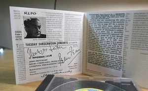 Shura Cherkassky + Peter Pears + Matyas Seiber Autograph Tchaivkosky Signed CD - Picture 1 of 7