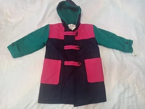 VTG NEW 90'S Girls Kids "Fashion Rite" Wool Pea Coat  Size 4 - Picture 1 of 10