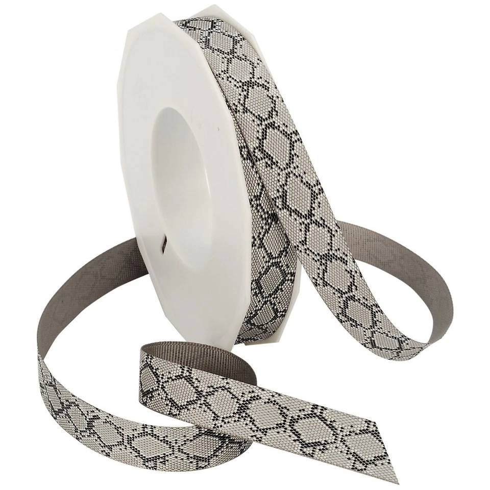 Snake Grosgrain Ribbon 5/8-Inch by 20-Yard Gray 05916/20-631 - Image 1 of 1