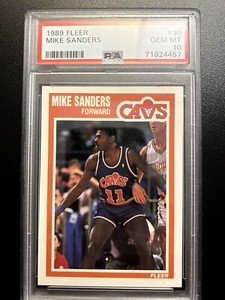 1989 Fleer Mike Sanders #30 PSA 10…New Label