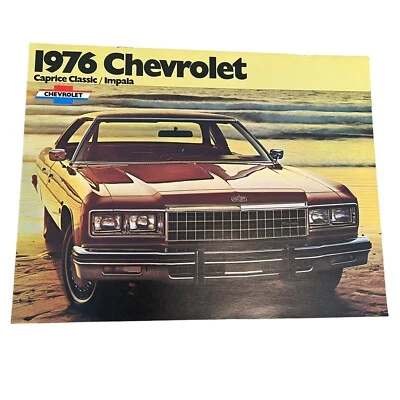 Chevrolet Caprice Classic Impala 1976 color folleto de ventas publicidad original Foto 1 de 4