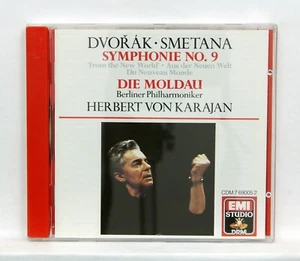 KARAJAN - DVORAK symphony no.9 SMETANA vltava from Ma Vlast EMI CD NM - Picture 1 of 2
