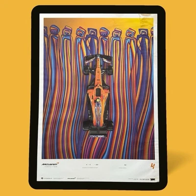 McLaren x Vuse Lando Norris Driven by Change 2021 Poster F1 Limited Ed 548/1000 - Image 1 of 4
