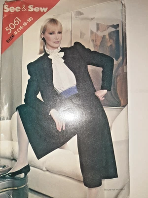 Butterick See & Sew 5061 Culottes Shorts Jacket Sewing Pattern Ladies 14 16 18 - Image 1 of 4