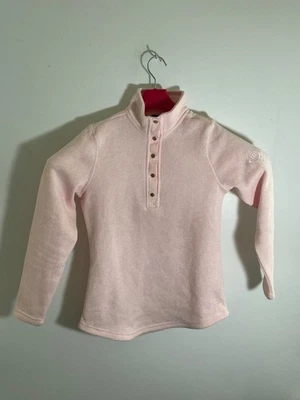 Charles River Apparel Womens Pink Fleece Pullover With Snap Buttons Size S Foto 1 de 4