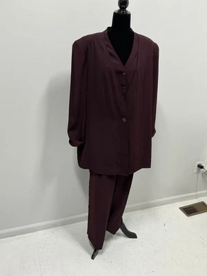 "Traje pantalón mujer Liz Claiborne Company talla 14 entrepierna en pantalones 29"" chaqueta 31" Foto 1 de 4