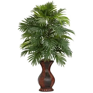 Nearly Natural 37 in. Artificial H Green Areca Palm with Urn Silk Plant - Picture 1 of 6