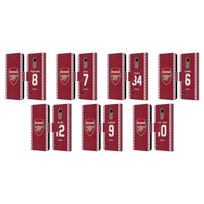 KIT LOCAL JUGADORES ARSENAL FC 2022/23 FUNDA LIBRO CUERO PARA TELÉFONOS LG 1 Foto 1 de 4