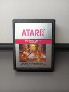 SWORDQUEST EARTHWORLD Atari 2600 cartouche de jeu uniquement 1982 testée - Photo 1/4