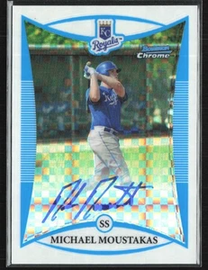 Michael Mike Moustakas 2008 Bowman Chrome X-Fractor Auto /250 #BCP112 Kansas - Picture 1 of 2