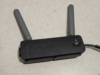 Microsoft Xbox 360 Wireless Network Adapter OEM Genuine, BLACK - READ - Image 1 of 3