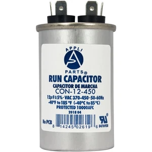 Appli Parts Run Capacitor for ac 12 Mfd uF (microfarads) 370 VAC or 450 VAC CBB6 - Picture 1 of 8