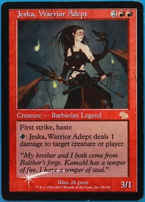 Jeska, Warrior Adept FOIL Judgment HEAVILY PLD Red Rare CARD (469586) ABUGames - Image 1 of 2