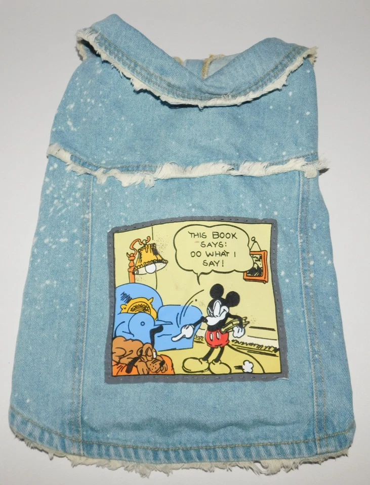 Raro Chaleco Vaquero Jakks Pacific Disney Perro Mickey Mouse Pequeño Foto 1 de 4