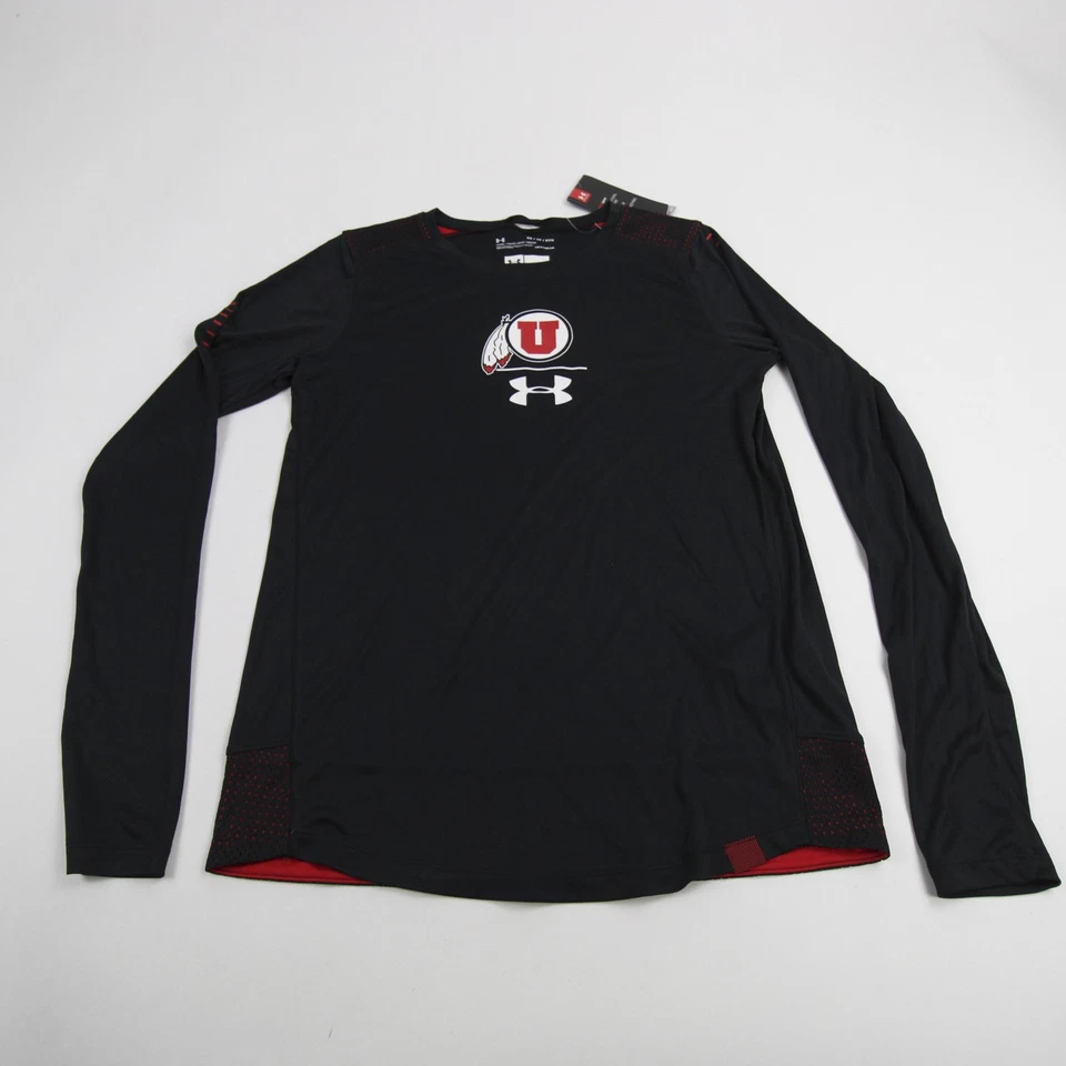 Utah Utes Under Armour HeatGear Long Sleeve Shirt Women's Black New - Image 1 of 1