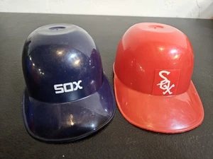 Vintage Boston White Sox Mini Helmet Pair - Picture 1 of 7