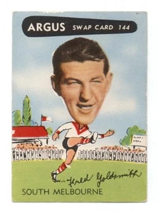 1954 Argus (144) Fred GOLDSMITH South Melbourne - Picture 1 of 2
