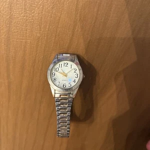 Vintage Made In Japan Accutime Movement Stainless Steel Watch Needs Battery - Picture 1 of 3