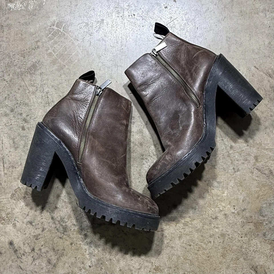 Botas Dr Martens para mujer talla 10 marrón Magdalena tacón plataforma suela Foto 1 de 4