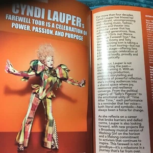 GET OUT Mag Cyndi Lauper ‘Girls’ Tour Final Leg Dates,NYC Pride Bar ADs 2025 Gay - Picture 1 of 24