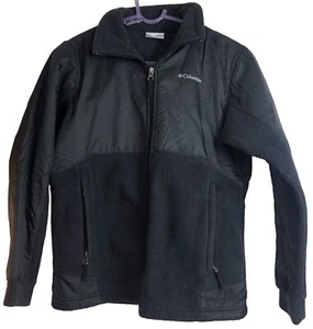 Columbia Youth (10/12) Medium Full Zip Black Fleece Jacket - Picture 1 of 4
