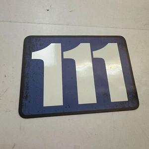 6" Height Rectangle Magnetic Racing Number 111 Magnet 2pcs Blue - Picture 1 of 1