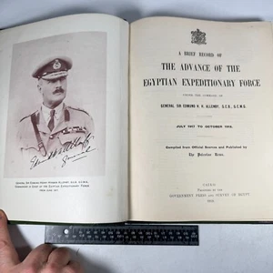 TE Lawrence Record Egyptian Expeditionary Force WWI Allenby - Capt Trollope 1919 - Picture 1 of 24