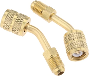 R410A Adapter 5/16 Buchse, 1/4 Stecker SAE Swivel Adapter passt für Mini Split System - Bild 1 von 12