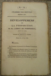 LABBEY De POMPIÈRES/ trahison/concussion/ Ministère de VILLÈLE/Restauration/1828 - Imagen 1 de 2