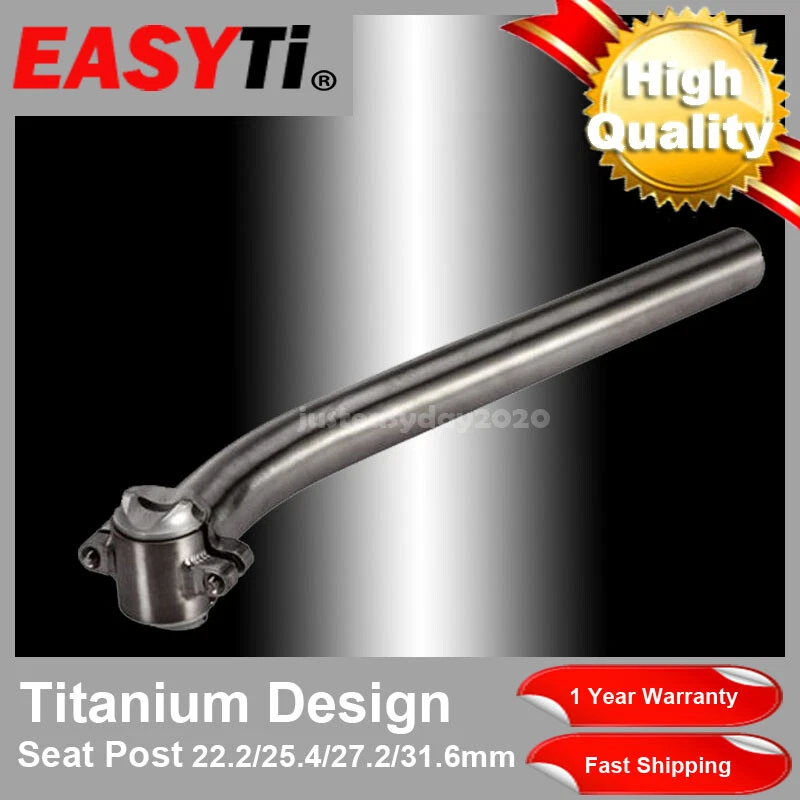 Tija de sillín de titanio EasyTi desplazada/retroceso 27,2/31,6/25,4/22,2 mm para MTB/XC/FR-Ti Foto 1 de 4