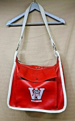 Vintage University Of Wisconsin Badgers FS Originals Structured Shoulder Bag Cover