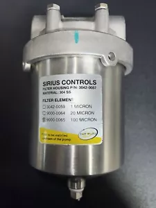 Sirius Controls Filtergehäuse 100 Mikrometer (P/N: 3042-0057) - Bild 1 von 1