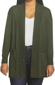 Gloria Vanderbilt Strickjacke vorne offen grün leicht entspannt Damen Medium - Bild 1 von 2