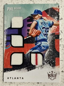 Phil Niekro 2021 Panini Diamond Kings Game-Worn Quad Jersey Patch Relics QM-PN - Picture 1 of 2