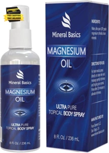 Pure Magnesium Oil Spray - 8 Fl Oz - Topical Body Spray for Sleep, Muscle Tensio - Picture 1 of 6