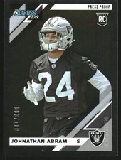 2019 Donruss Press Proof Silver #261 Johnathan Abram /100