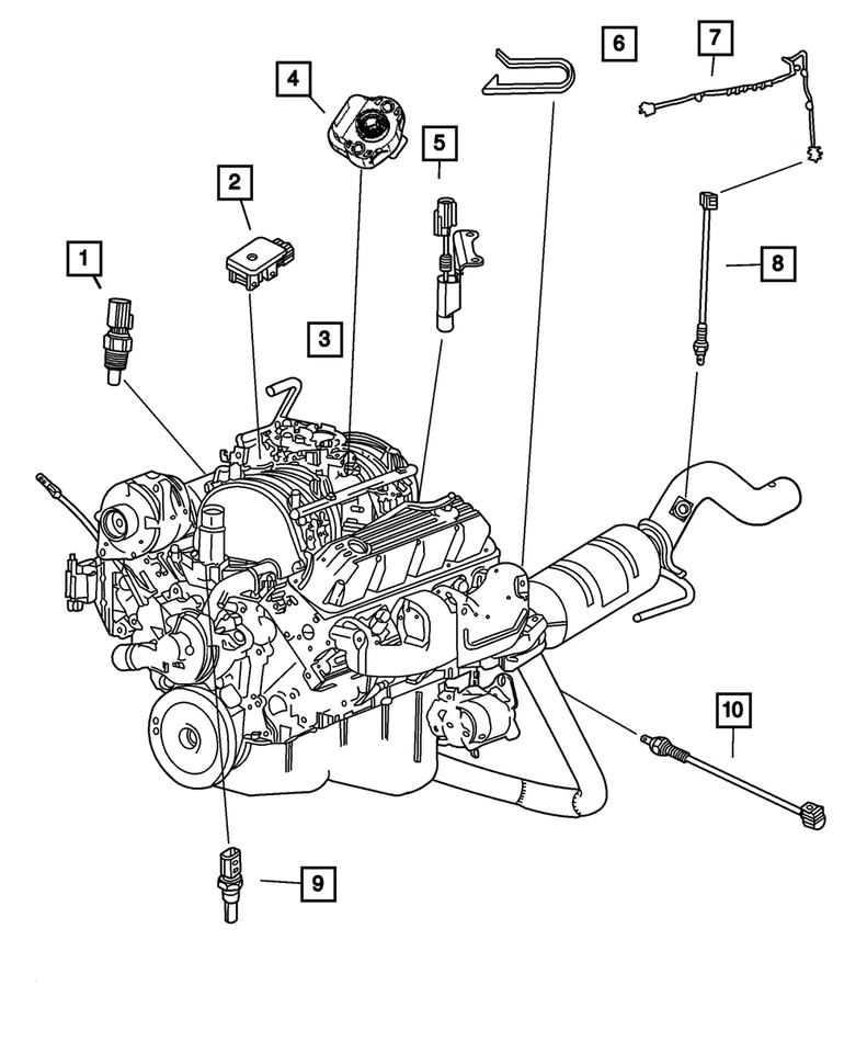 Genuine Mopar Map Sensor 56029405 Foto 1 de 4