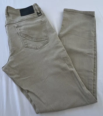 Pantalones de mezclilla ajustados Zumiez Empyre para hombre con borde caqui cónico talla 28x30 Foto 1 de 4