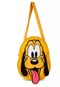 Bolso de Mano Amarillo 2025 Disney Parks Walt Disney World Pluto Face Lona Nuevo - Imagen 1 de 6