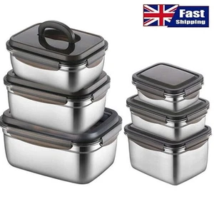Stainless Steel Thermal Insulated Lunch Box Bento Food Picnic Container Crisper - Picture 1 of 15