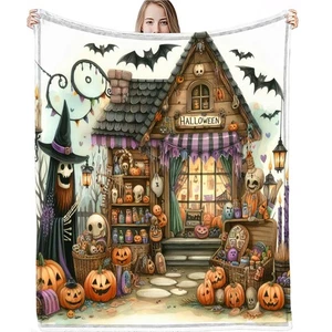 Halloween Print Blanket - Picture 1 of 13