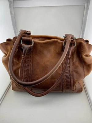 FRYE MELISSA CHESTNUT BROWN LEATHER SHOULDER TOTE/ BAG/PURSE - Image 1 of 4