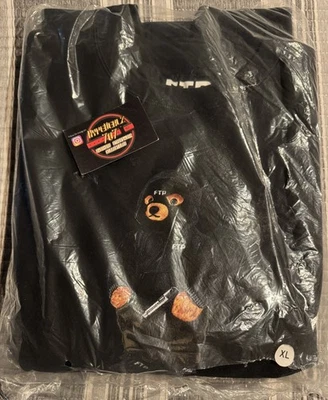 Sudadera negra FTP FuckThePopulation dispara primero, pregunta después oso extra grande Foto 1 de 4