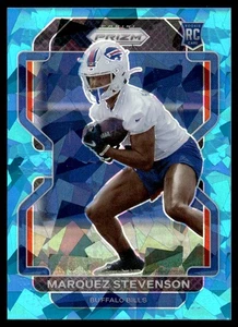 2021 Panini Prizm Blue Cracked Ice Marquez Stevenson 26/99 Buffalo Bills #407 - Bild 1 von 2