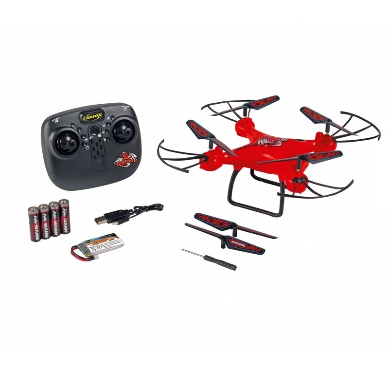 Carson 507159 X4 Quadcopter Dragon 330 2.4G 100% RTF rot 500507159 - Bild 1 von 3
