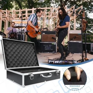 Multi-Purpose Microphone Carry Case Foam Insert Aluminum Alloy Storage Box - Picture 1 of 14