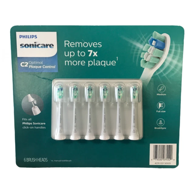 Philips Sonicare HX9026/80 Plaque Control Brush heads - 6 Pack
